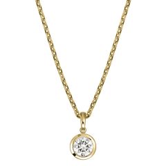 Naszyjnik Chopard żółte złoto diament 42 cm