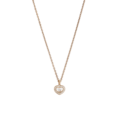 Naszyjnik Chopard Happy Diamonds różowe złoto diamenty 42 cm