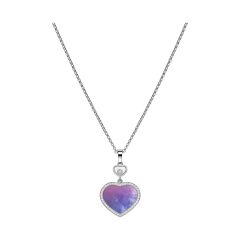 Naszyjnik Chopard Happy Hearts białe złoto diamenty masa perłowa 45 cm