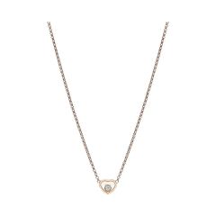 Naszyjnik Chopard Happy Hearts różowe złoto diamenty 41cm