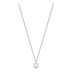 Naszyjnik Chopard Happy Diamonds białe złoto diament 42 cm