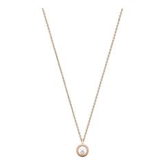 Naszyjnik Chopard Happy Diamonds różowe złoto diament 42 cm