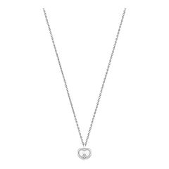 Naszyjnik Chopard Happy Diamonds białe złoto diament 42 cm