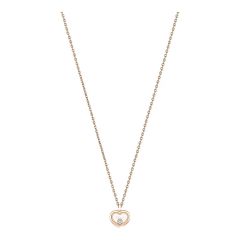 Naszyjnik Chopard Happy Diamonds różowe złoto diamenty 42 cm