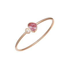 Bransoletka Chopard Happy Hearts różowe złoto 17 cm