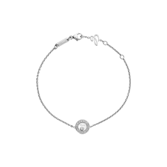 Bransoletka Chopard Happy Diamonds białe złoto diamenty 19cm