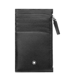 Wizytownik Montblanc Meisterstück 5cc z kieszenią zapinaną na zamek czarny