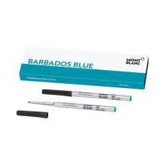 Wkłady do długopisu Montblanc niebieskie (Barbados Blue) 2 szt. M (Medium)