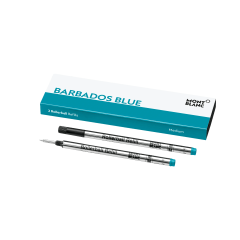 Wkłady do pióra kulkowego Montblanc niebieskie (Barbados Blue) 2 szt. M (Medium)