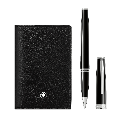 Zestaw prezentowy Montblanc pióro kulkowe PIX + wizytownik Meisterstück