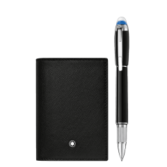 Zestaw Montblanc fineliner StarWalker + wizytownik Sartorial