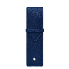 Etui na 2 instrumenty piśmiennicze Montblanc Sartorial niebieskie
