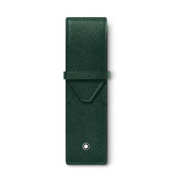 Etui na 2 instrumenty piśmiennicze Montblanc Sartorial zielone