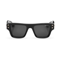 Okulary przeciwsłoneczne Montblanc z czarną oprawą z acetatu
