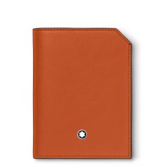 Portfel Montblanc Meisterstück Selection Soft 4cc mini pomarańczowy