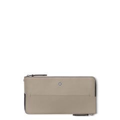 Miękkie podwójne etui na smartfon Montblanc Meisterstück Selection Soft szare