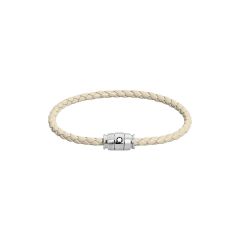 Bransoletka Montblanc Meisterstück 3 stalowe pierścienie beige 17,5 cm