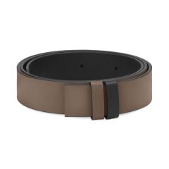 Pasek do spodni Montblanc Saffiano dwustronny brązowy