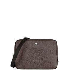 Torba miejska Montblanc Sartorial mini messenger brązowa