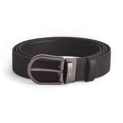 Pasek do spodni Montblanc dwustronny z klamrą w kształcie podkowy 35mm