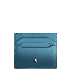 Wizytownik Montblanc Meisterstück card holder 6cc smoky blue