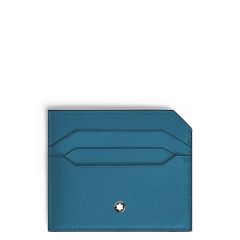 Wizytownik Montblanc Soft card holder 6cc smoky blue