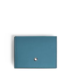 Wizytownik Montblanc Soft card holder trio 4cc smoky blue