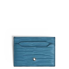 Wizytownik Montblanc 4810 card holder 5cc smoky blue