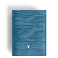 Wizytownik Montblanc 4810 card holder 4cc smoky blue