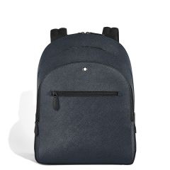 Plecak Montblanc Sartorial z trzema przegrodami medium Tweed Blue