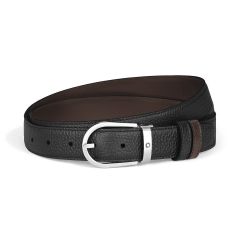 Pasek do spodni Montblanc Sartorial dwustronny black/ebony 30 mm