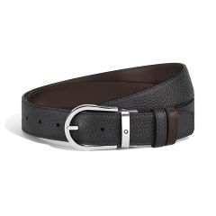 Pasek do spodni Montblanc dwustronny black/ebony 35 mm