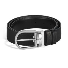 Pasek do spodni Montblanc Sartorial dwustronny black/black 35 mm