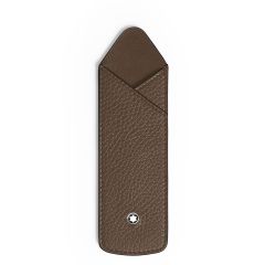 Etui na instrument piśmienniczy Montblanc in Grain Leather noisette