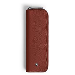Etui na instrument piśmienny Montblanc Sartorial zamykane na suwak red oak