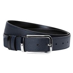 Pasek do spodni Montblanc dwustronny z prostokątną klamrą Blue/Black 35 mm