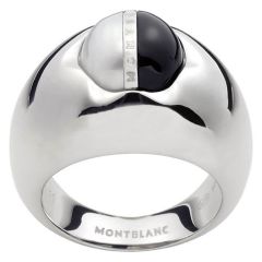 Pierścionek Montblanc Revolution srebro perła onyx rozmiar 8