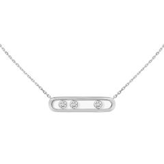 Naszyjnik Messika Move białe złoto Diamenty 45 cm