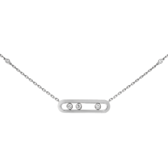 Naszyjnik Messika Baby Move białe złoto diamenty 45 cm