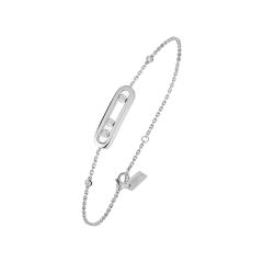 Bransoletka Messika Move Classique białe złoto diamenty 18 cm