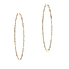 Kolczyki Messika Gatsby żółte złoto diamenty