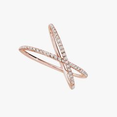 Pierścionek Messika Gatsby różowe złoto Diament rozmiar 13