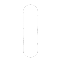 Naszyjnik Messika Move Uno białe złoto diamenty 90cm