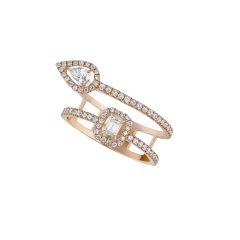 Pierścionek Messika My Twin różowe złoto diamenty rozmiar 13