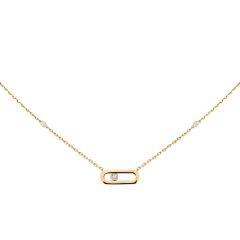 Naszyjnik Messika Move Uno żółte złoto diamenty 45cm