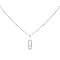 Naszyjnik Messika Move Uno białe złoto diamenty 55 cm