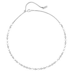 Naszyjnik Messika D-Vibes białe złoto diamenty 40 cm