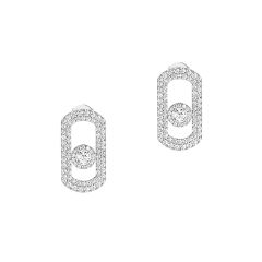 Kolczyki Messika Move białe złoto diamenty