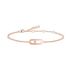 Bransoletka Messika Move Uno różowe złoto diamenty 18cm