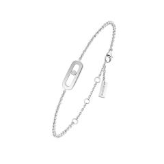 Bransoletka Messika Move Uno białe złoto diament 18 cm